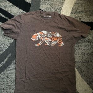 Tasco Men's Brown Short Sleeve Graphic Tee